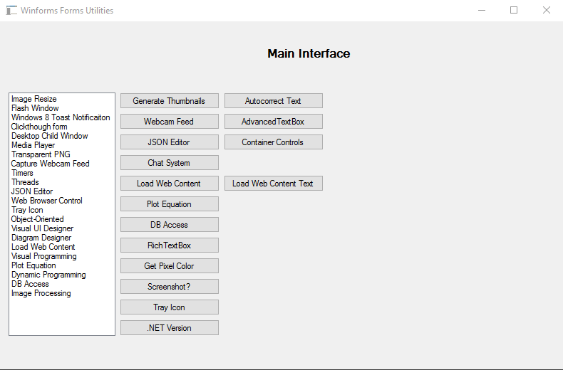 WinForms Utils