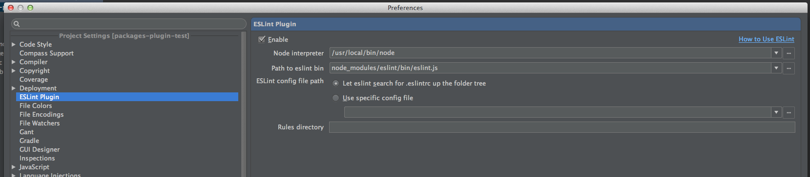 ESLint config