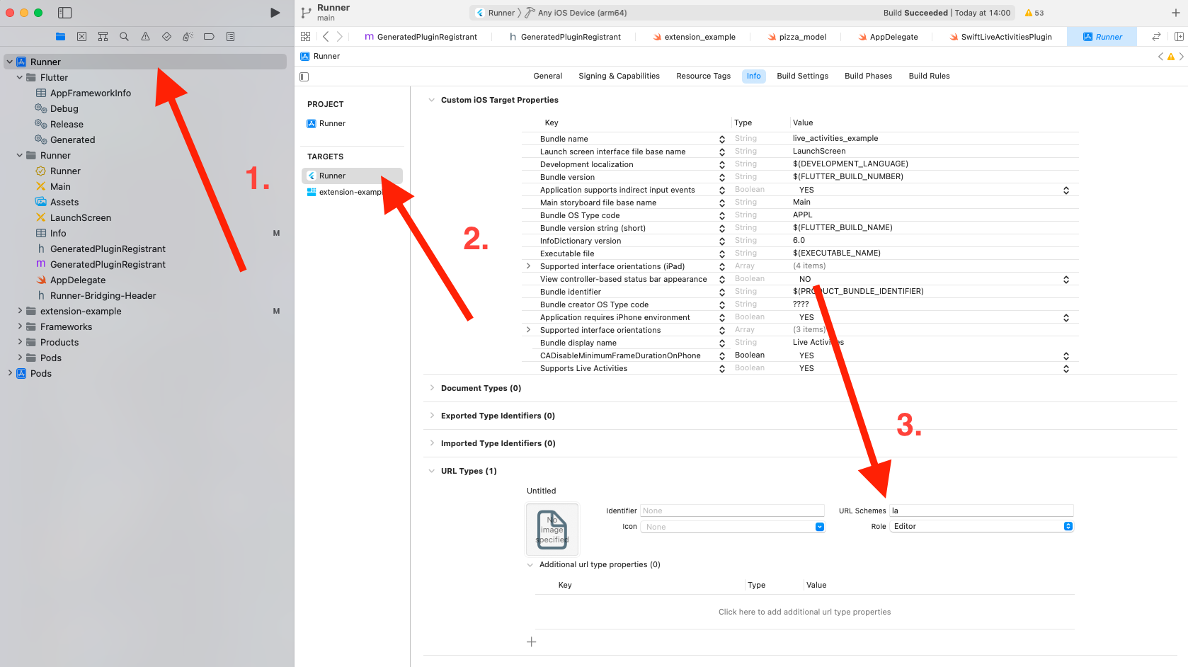 add url scheme xcode