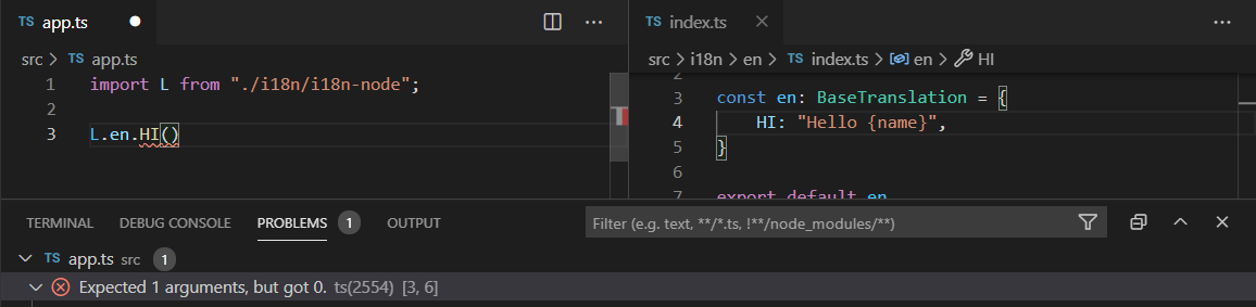 typesafe number of arguments