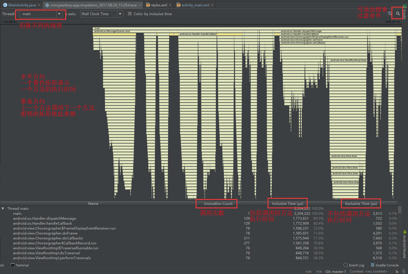 android studio tracing