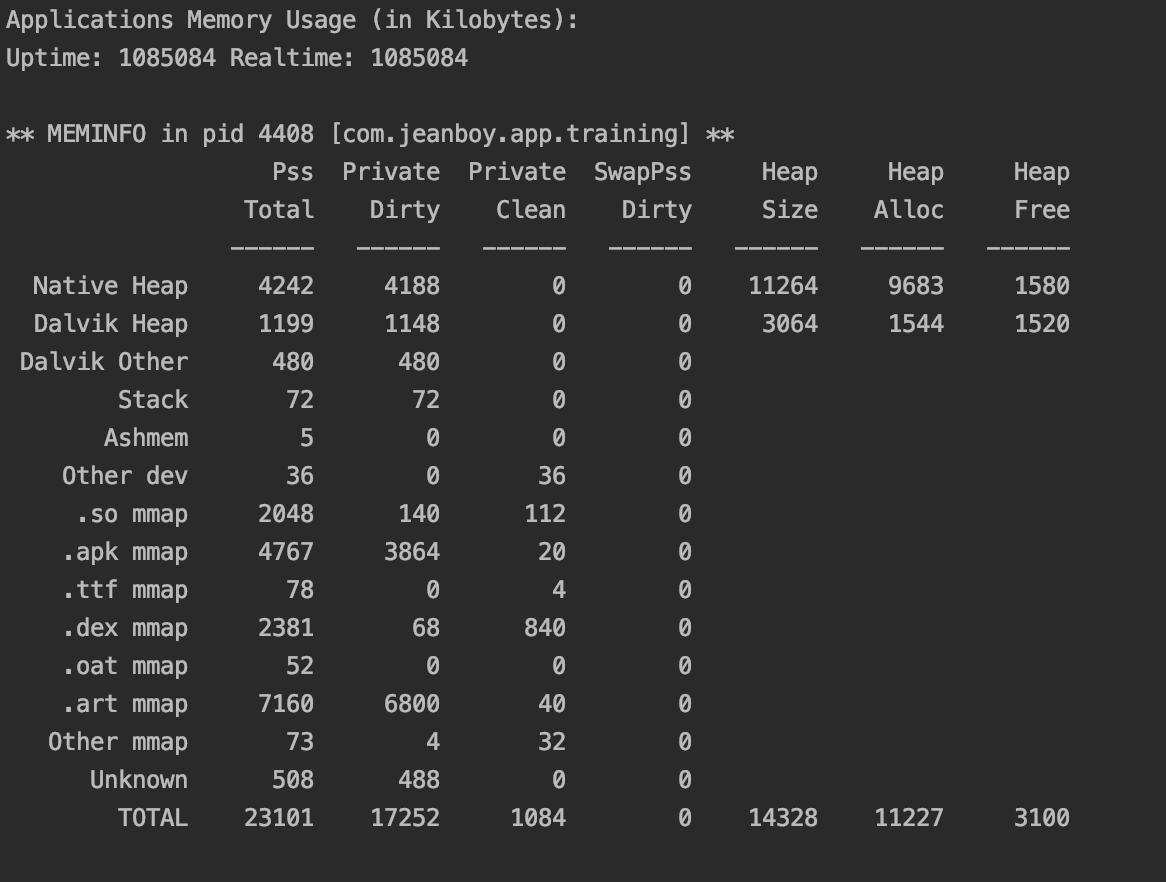 adb dumpsys