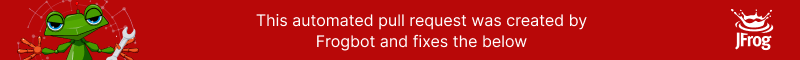 🚨 This automated pull request was created by Frogbot and fixes the below: