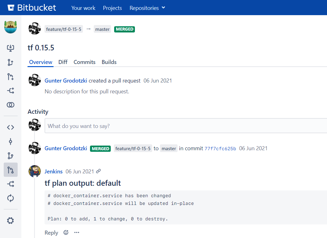 terratalk on Bitbucket Server