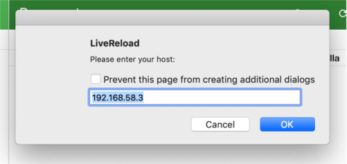 Livereload Host