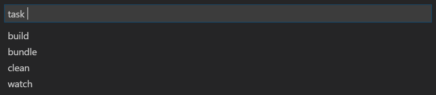 VSCode Command bar