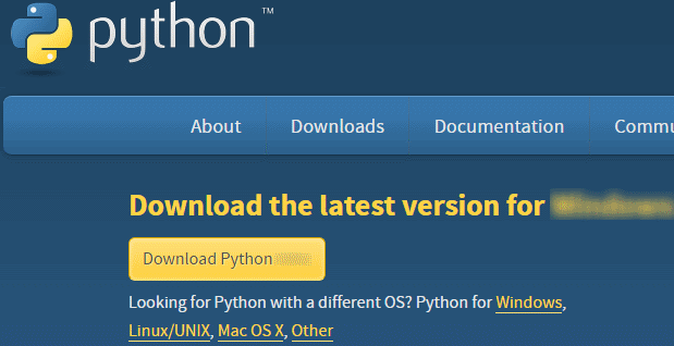 Get python