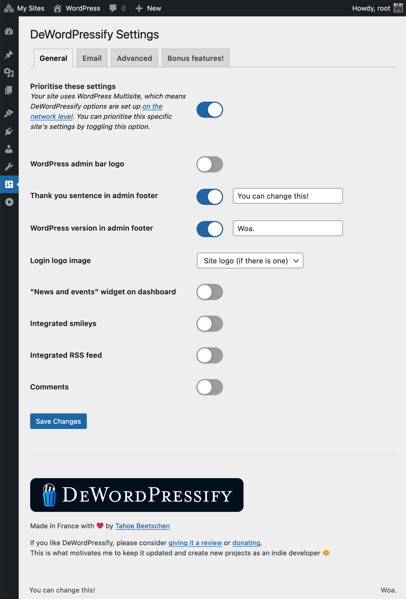 What Debrandify looks like