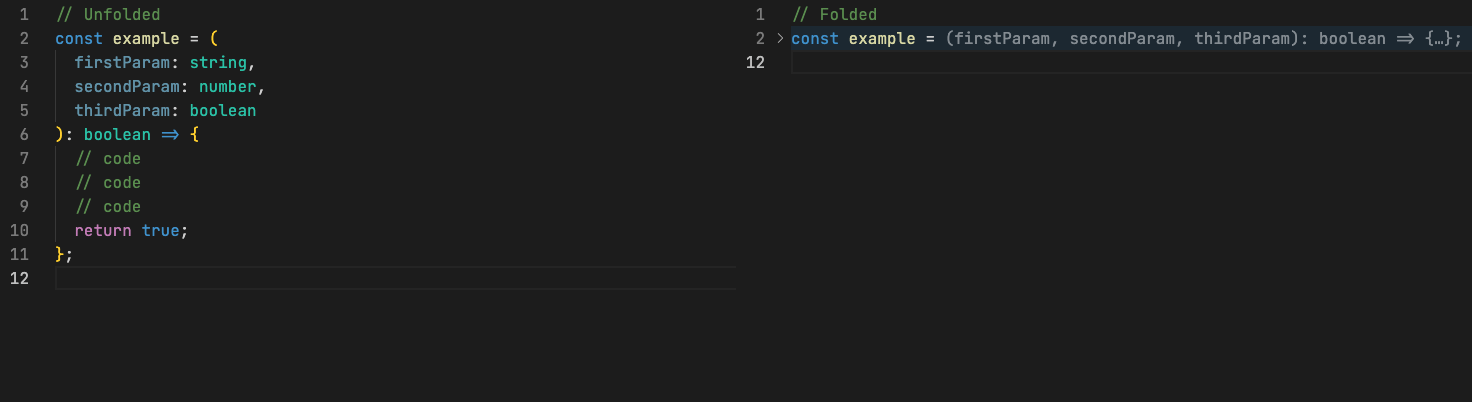 Better Folding Extension Function Params Folding Preview