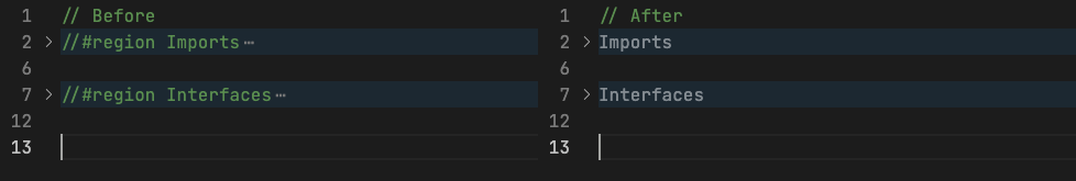 Better Folding Extension Showing Only The Region Description Feature Preview