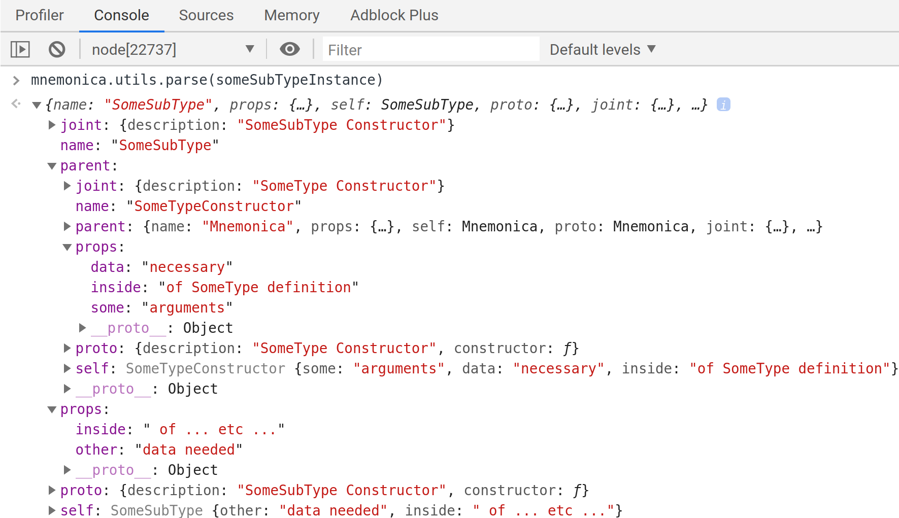 Inheritance of someSubTypeInstance