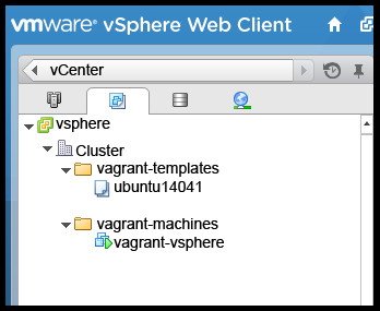 Vagrant Vsphere Screenshot