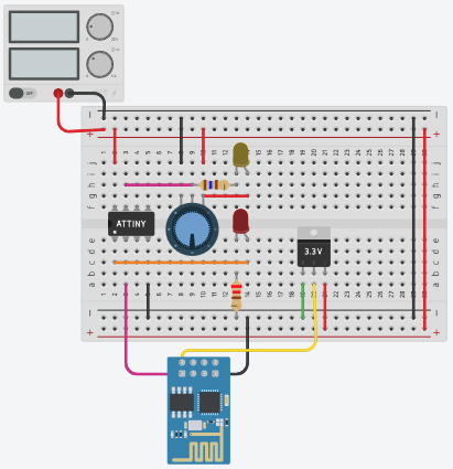 Potantiometer is used as a sensor