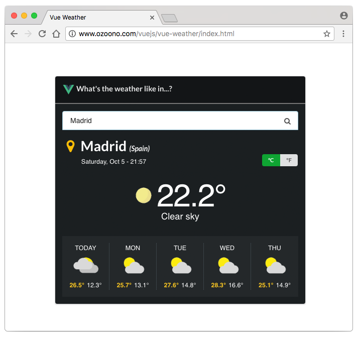 vue-weather demo