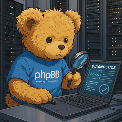 Detective Bertie running diagnostics