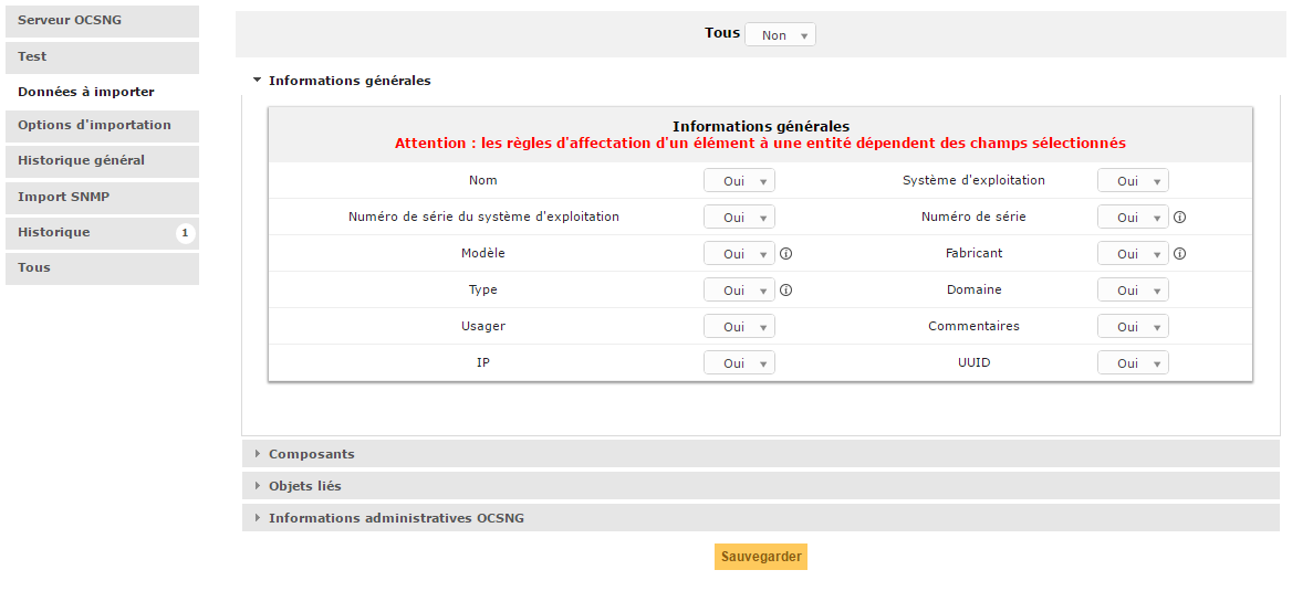 Infos ocsinventoryng