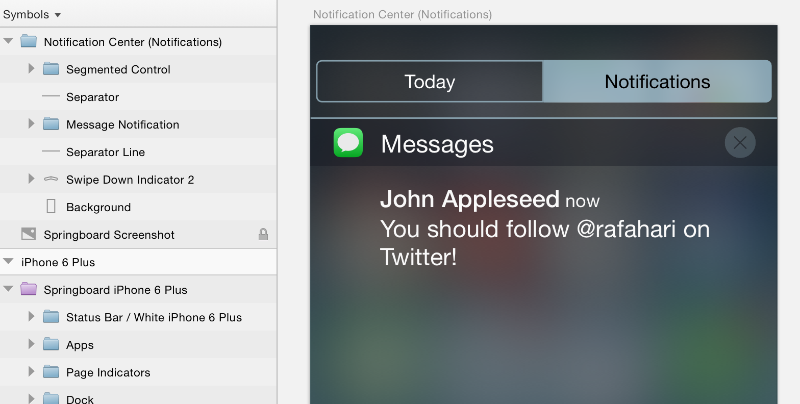 Notification Center Screenshot