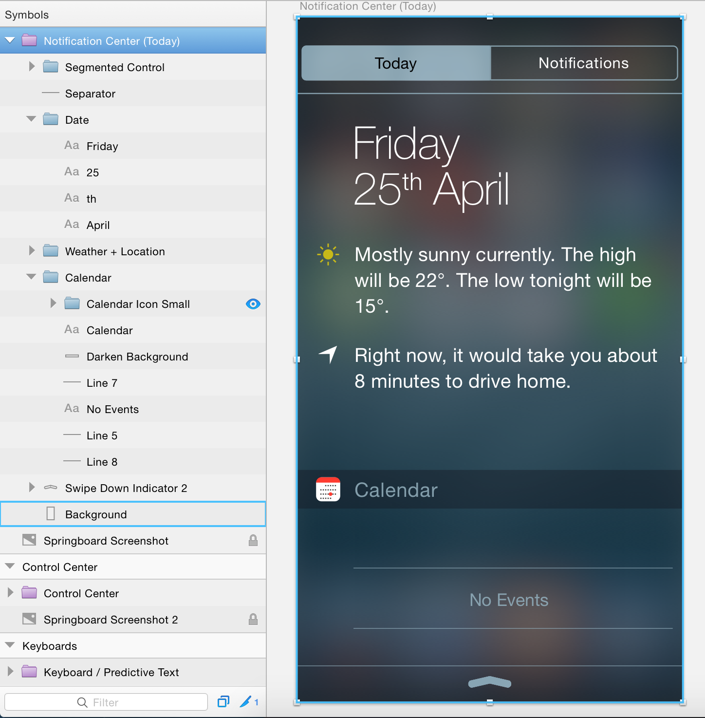 Notification Center Screenshot