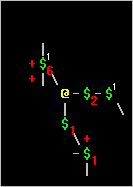 screenshot of ASCII map plugin window