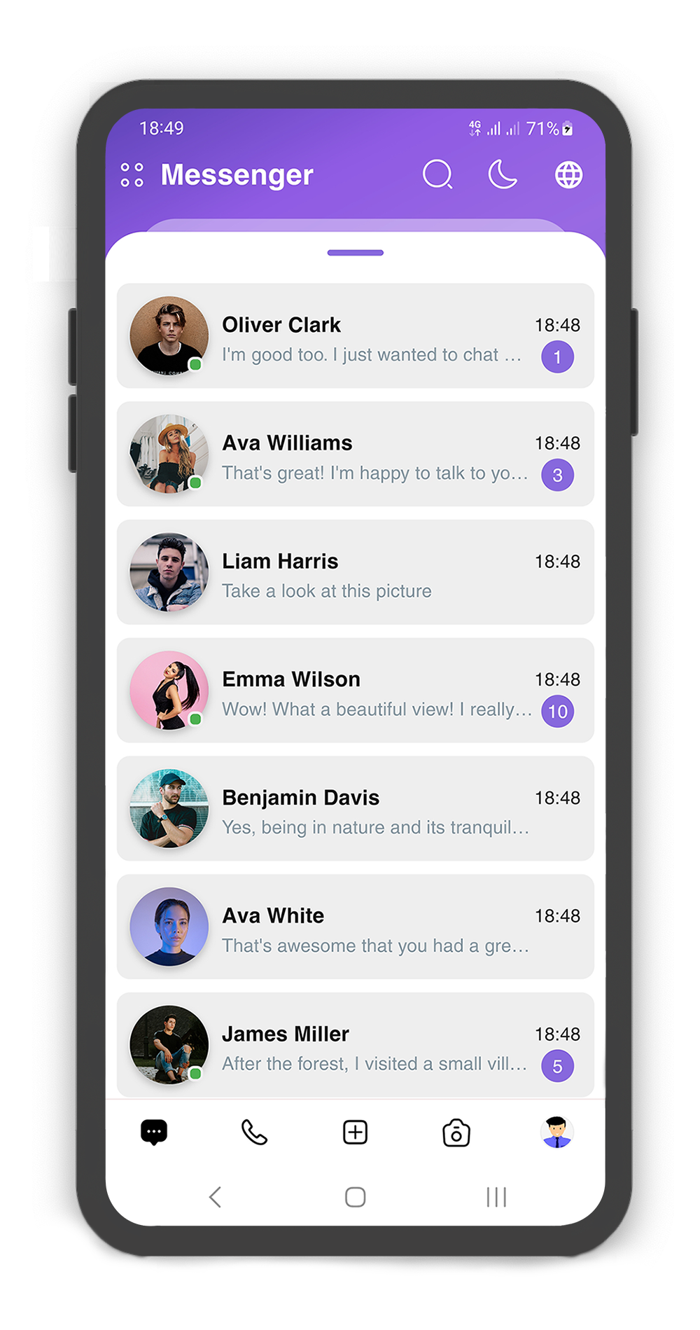 Messenger application