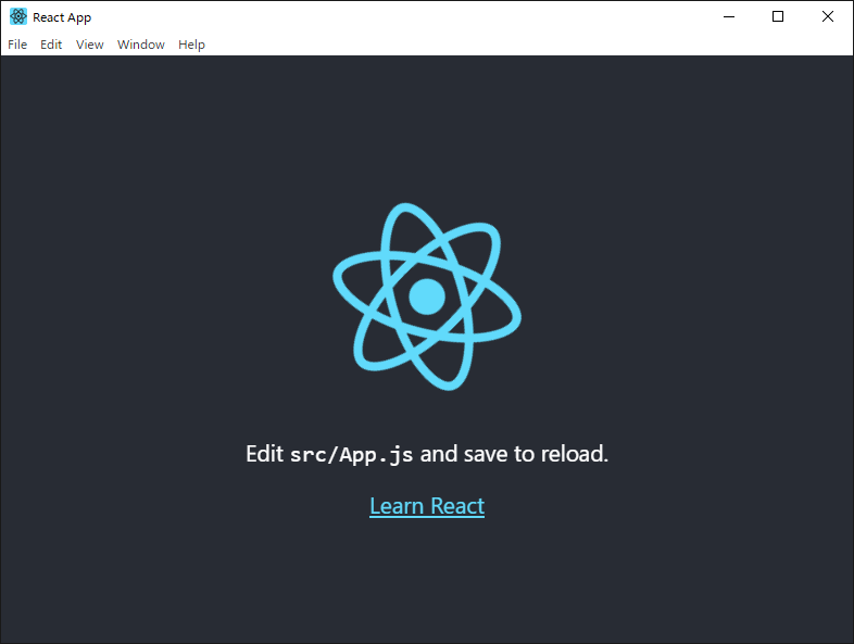 Electron React Window Screeenshot