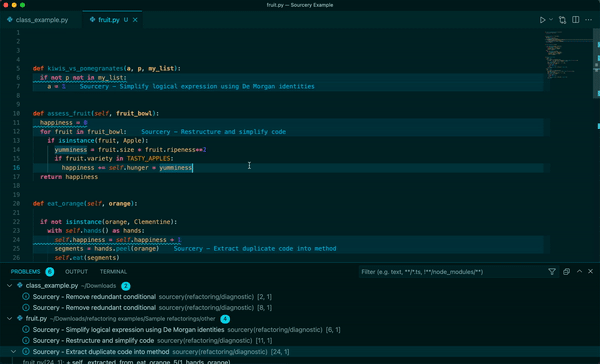 Code Quality Metrics in Sourcery