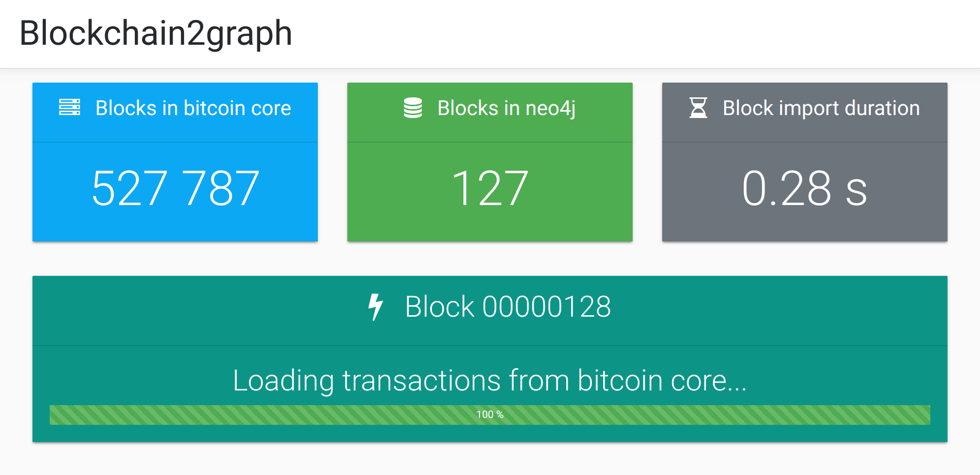 Blockchain2graph console