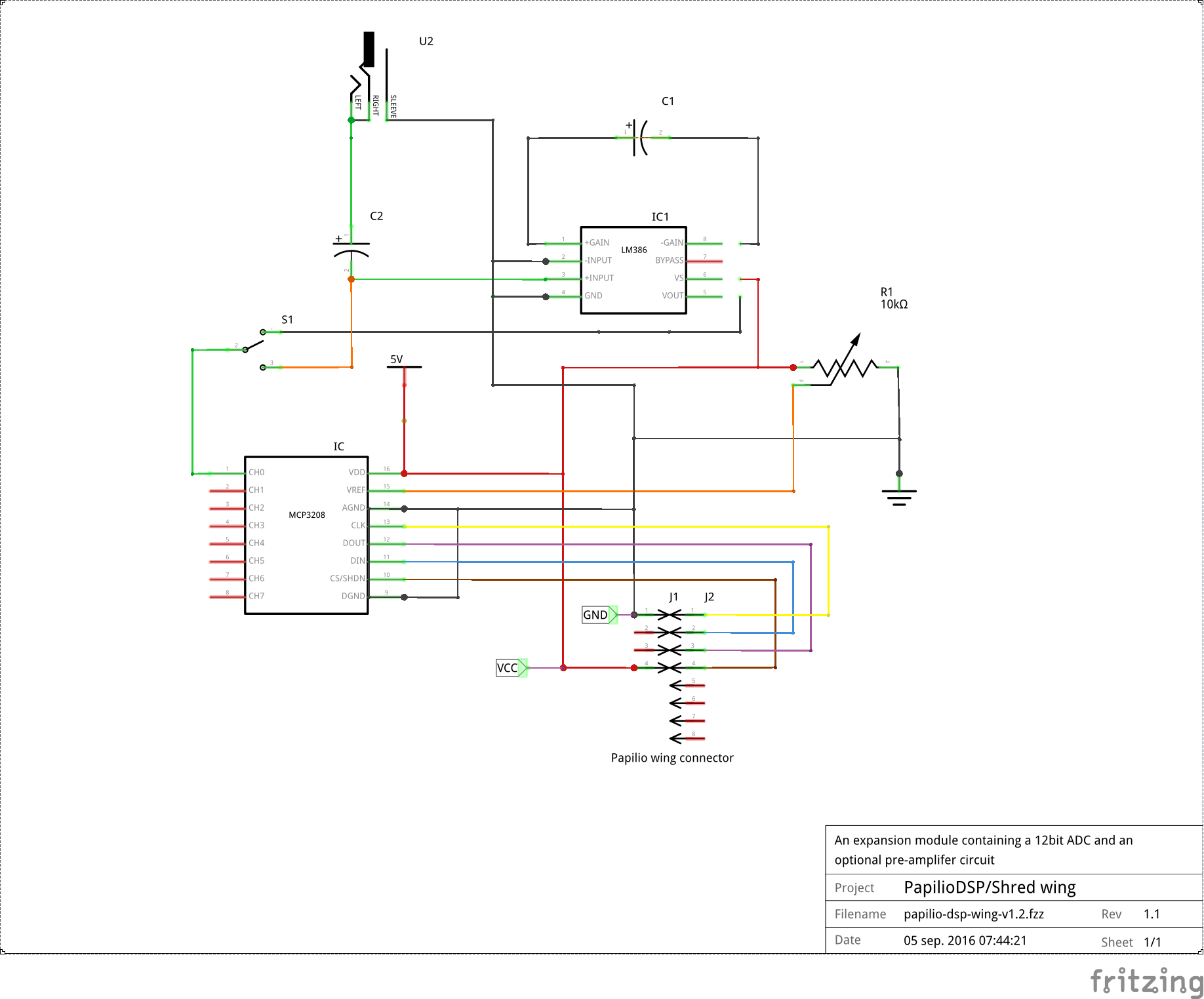 Wing schematic