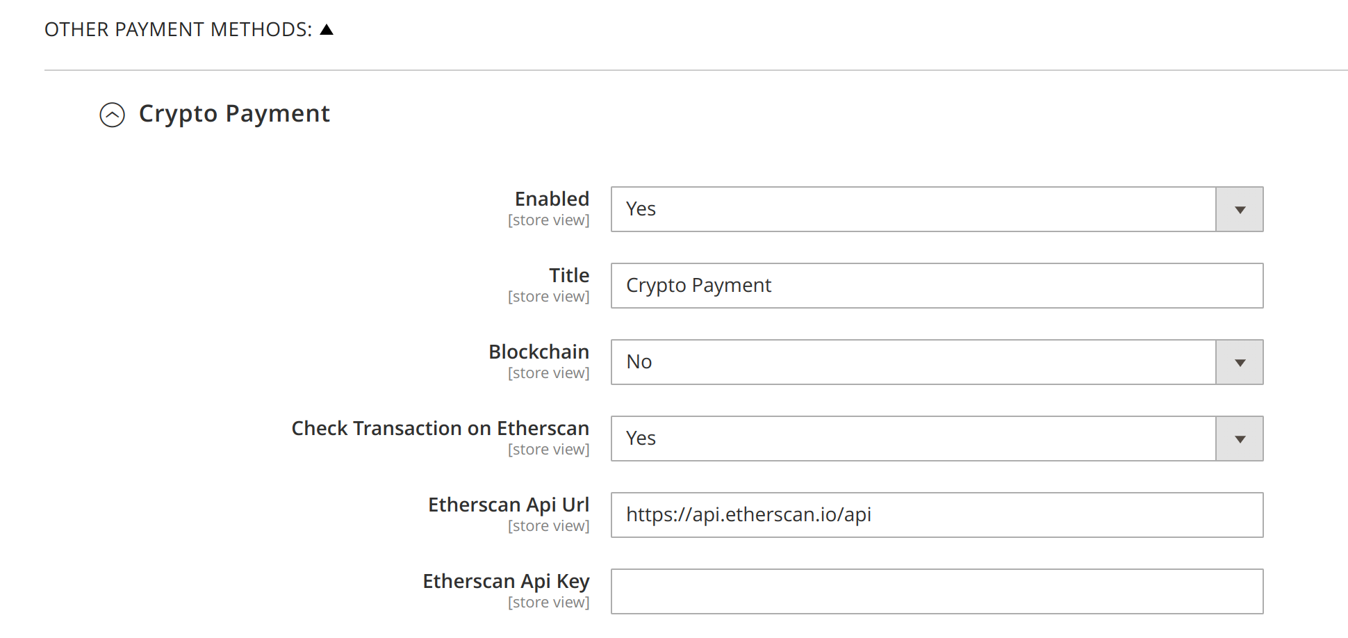 Magento 2 Crypto Payment