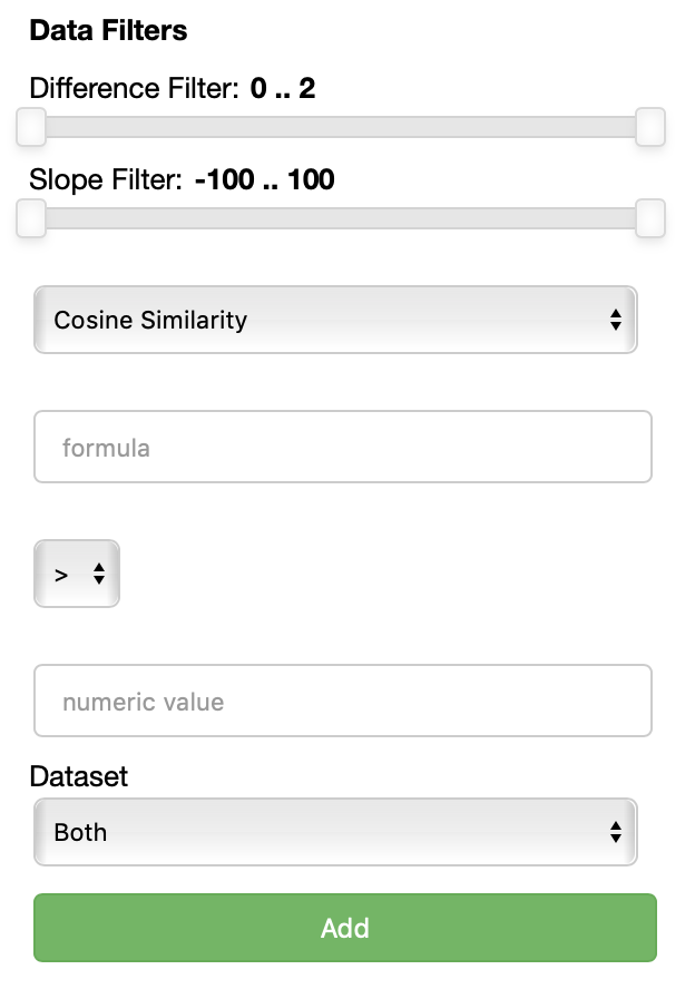 parallax ui data filters