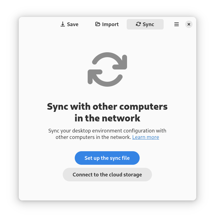 Sync page