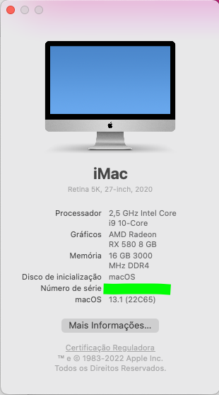 About This Mac - General