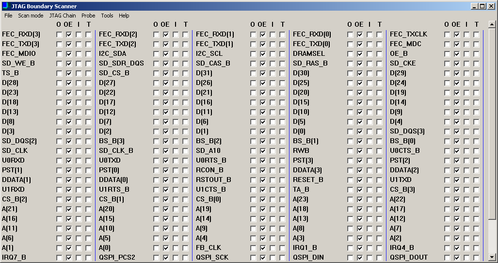 JTAG Boundary Scanner software