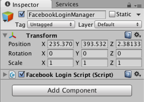 Unity inspector