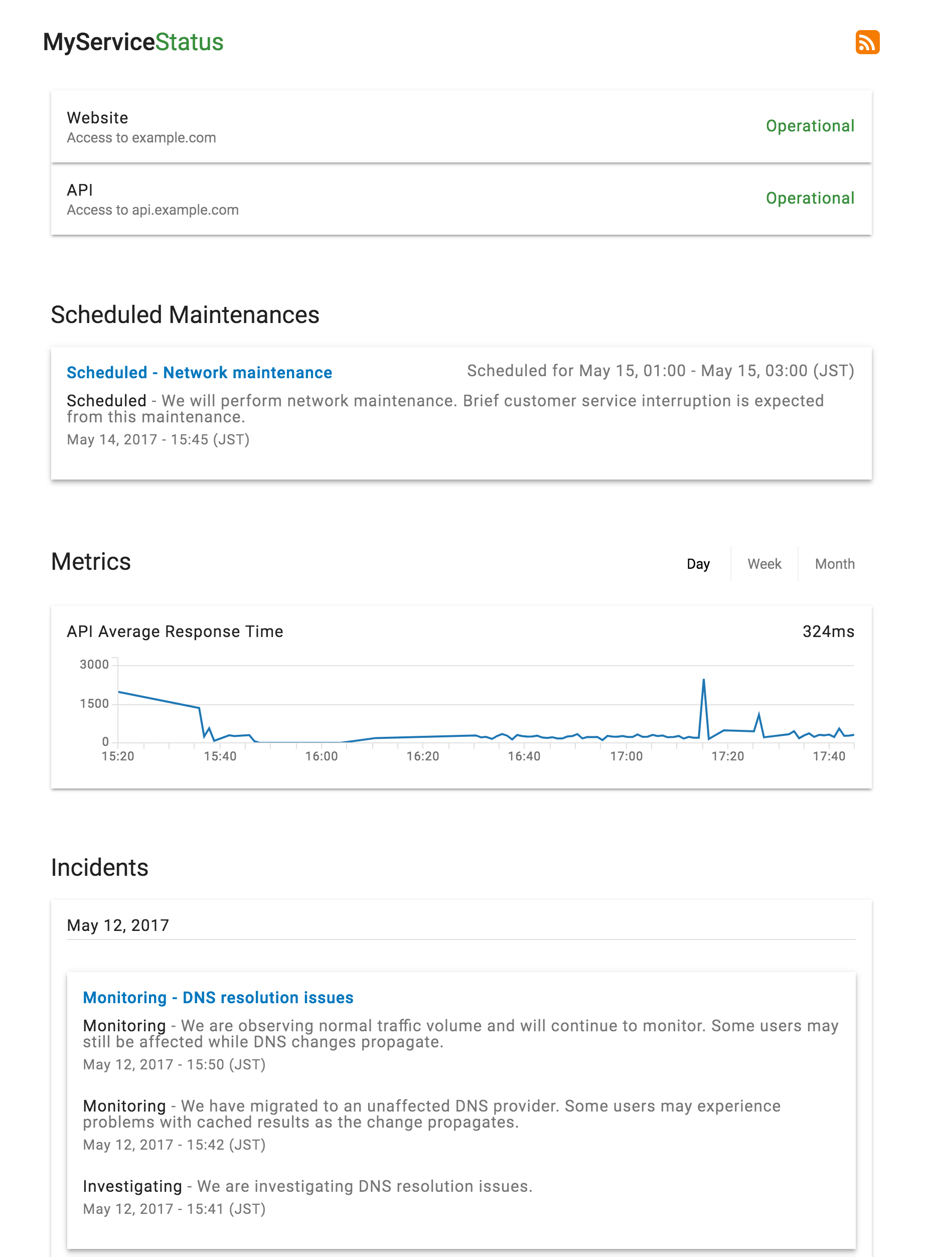 StatusPage Demo