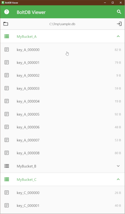 BoltDB Viewer - windows