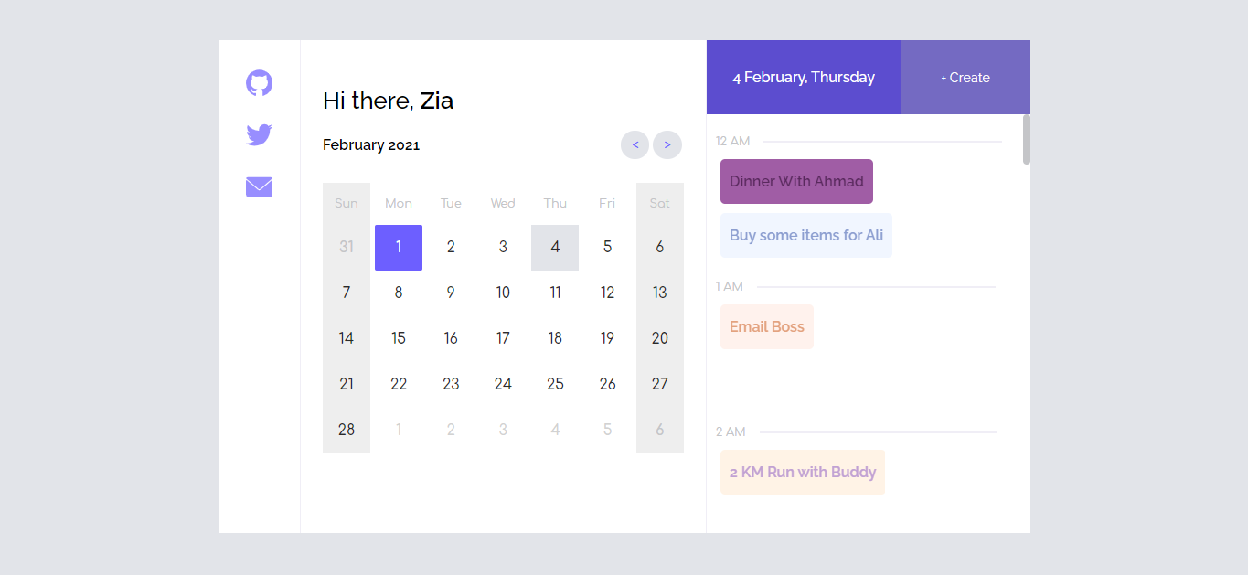 zCalendar Demo